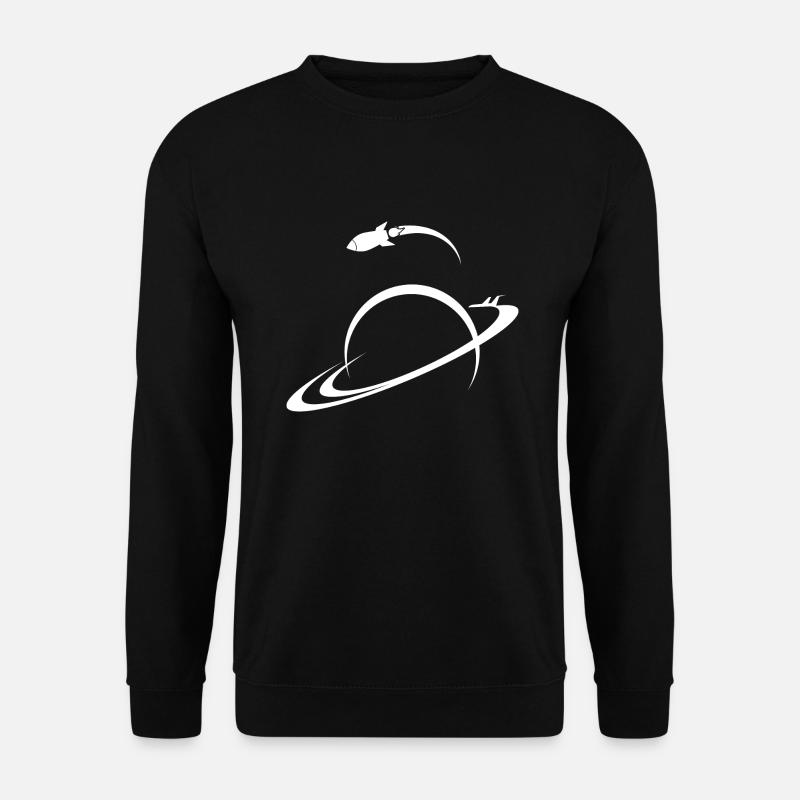 Space Ship Planet Earth Univers de Saturne Shuttle - Sweat-shirt Unisexe - noir