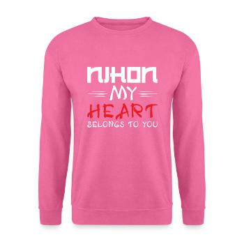 Nihon my heart belongs to you - Unisex Sweatshirt - pink - Front