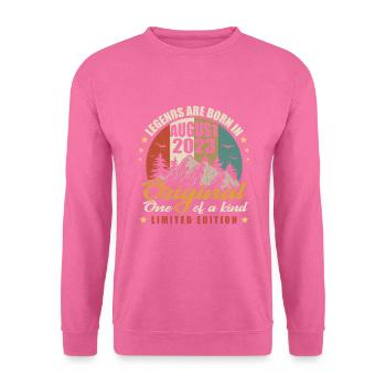 Original Legends wurden im August 2023 geboren - Unisex Pullover - Pink - Vorne