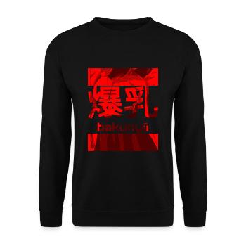 Bakunyu manga femmes aux gros seins Japon - Sweat-shirt Unisexe - noir - Devant - Alina (178cm) & Michal (187cm)