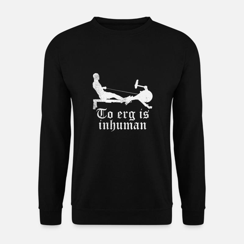 Il canottaggio è disumano - vogatore del vogatore - Felpa unisex - nero