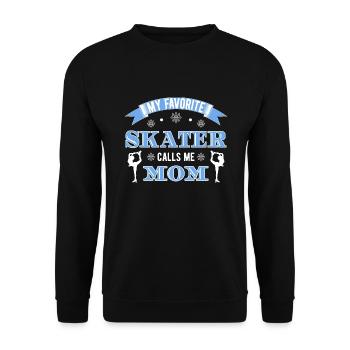 Eiskunstlauf - Unisex Pullover - Schwarz - Vorne - Alina (178cm) & Michal (187cm)