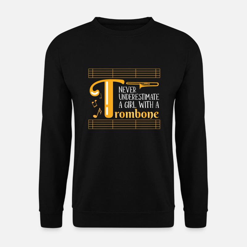 Posaune Posaunist - Unisex Pullover - Schwarz