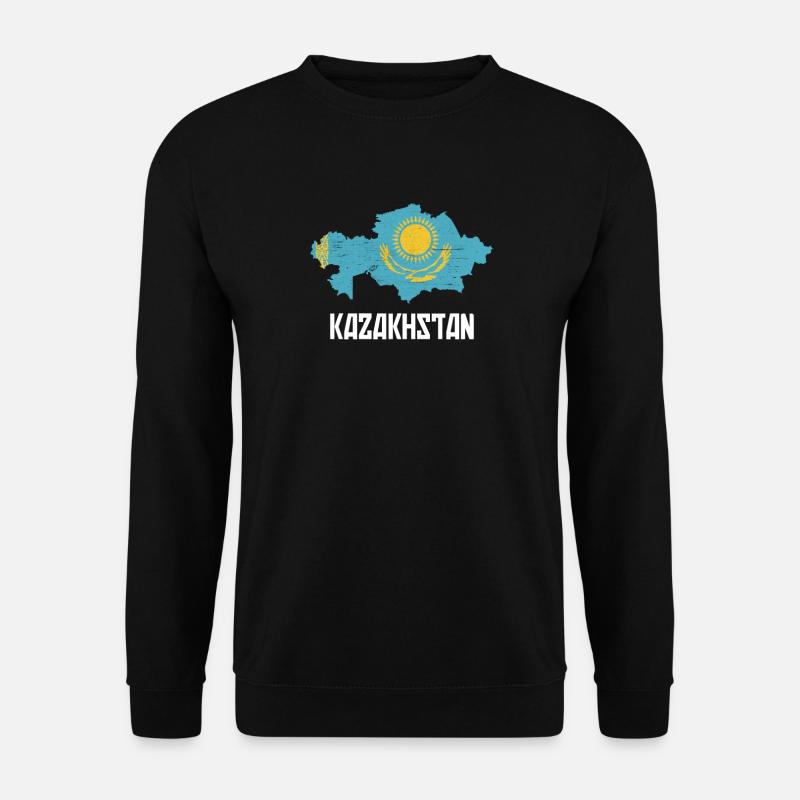 Drapeau de la République du Kazakhstan Kazakhstan Kazakhstan - Sweat-shirt Unisexe - noir