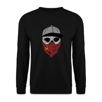 Socialist Socialism Communist Communism - Unisex Sweatshirt - black - Front - Alina (178cm) & Michal (187cm)
