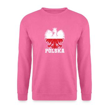 Polska Polish eagle Polish coat of arms Poland - Unisex Sweatshirt - pink - Front