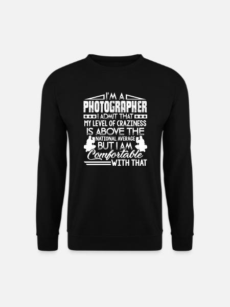 Fotograf Ich bin ein Fotograf - Unisex Pullover - Schwarz