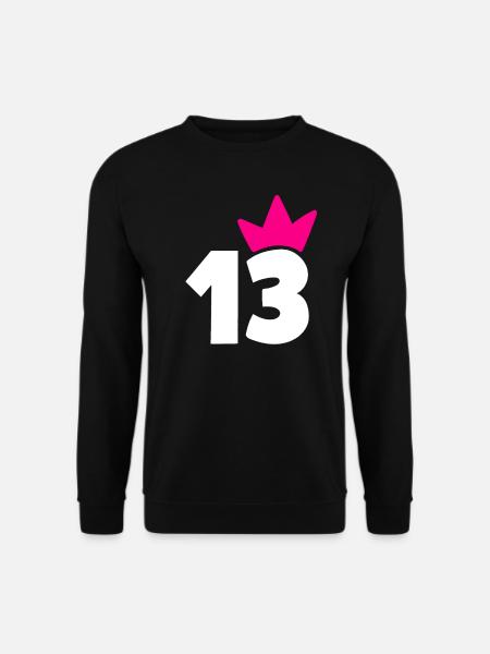 13 Krone Fille 13 - Sweat-shirt Unisexe - noir