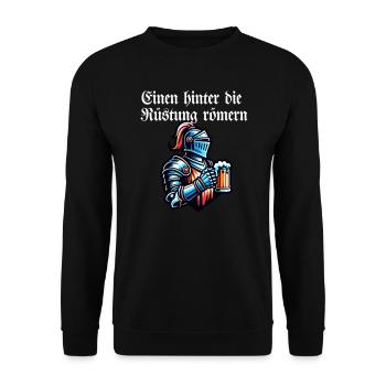 Bière - One Behind The Armor Romans Toast - Sweat-shirt Unisexe - noir - Devant - Alina (178cm) & Michal (187cm)