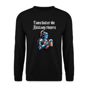 Bière - One Behind The Armor Romans Toast - Sweat-shirt Unisexe - noir - Devant - Alina (178cm) & Michal (187cm)