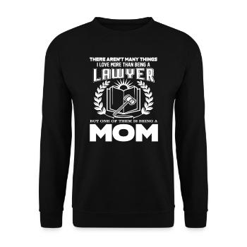 Lawyer Love Being A Lawyer - Unisex Sweatshirt - black - Front - Alina (178cm) & Michal (187cm)