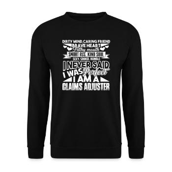 Claims Adjuster I am A Claims Adjuster - Unisex Sweatshirt - black - Front - Alina (178cm) & Michal (187cm)
