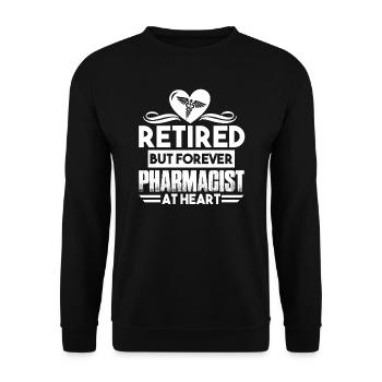 Pharmacist Forever Pharmacist - Unisex Sweatshirt - black - Front - Alina (178cm) & Michal (187cm)