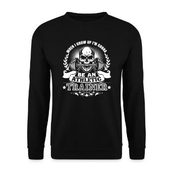 Athletic Trainer I am Gonna Be An Athletic Trainer - Unisex Sweatshirt - black - Front - Alina (178cm) & Michal (187cm)