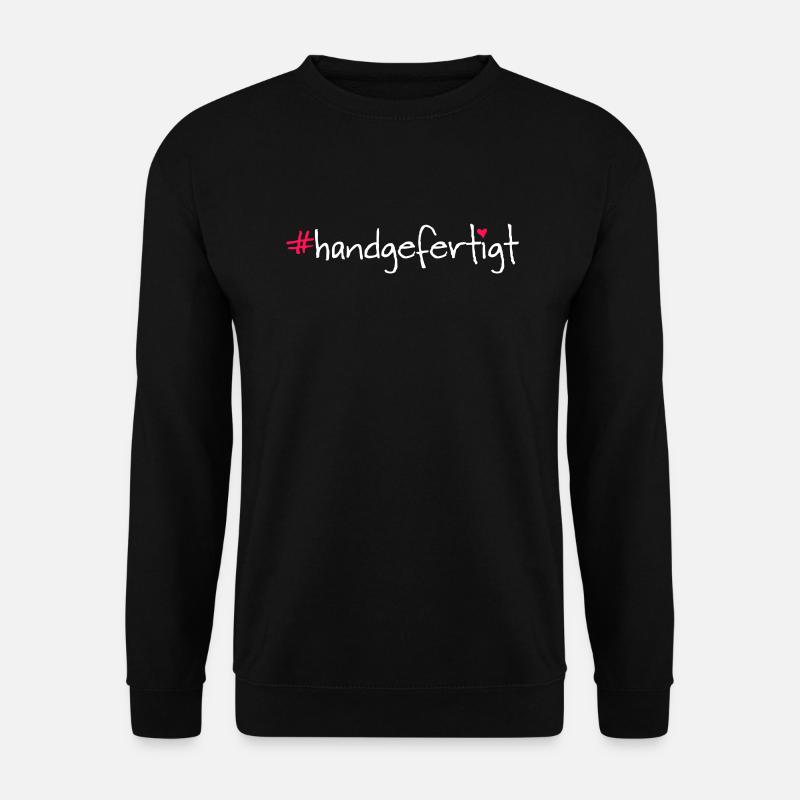 #handgefertigt - Unisex Pullover - Schwarz