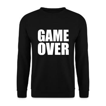 Game over - Sweat-shirt Unisexe - noir - Devant - Alina (178cm) & Michal (187cm)