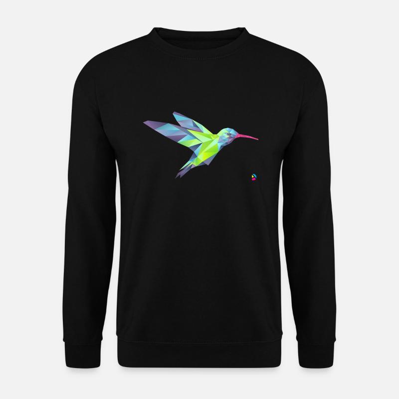 AD Geometric Hummingbird - Unisex Pullover - Schwarz
