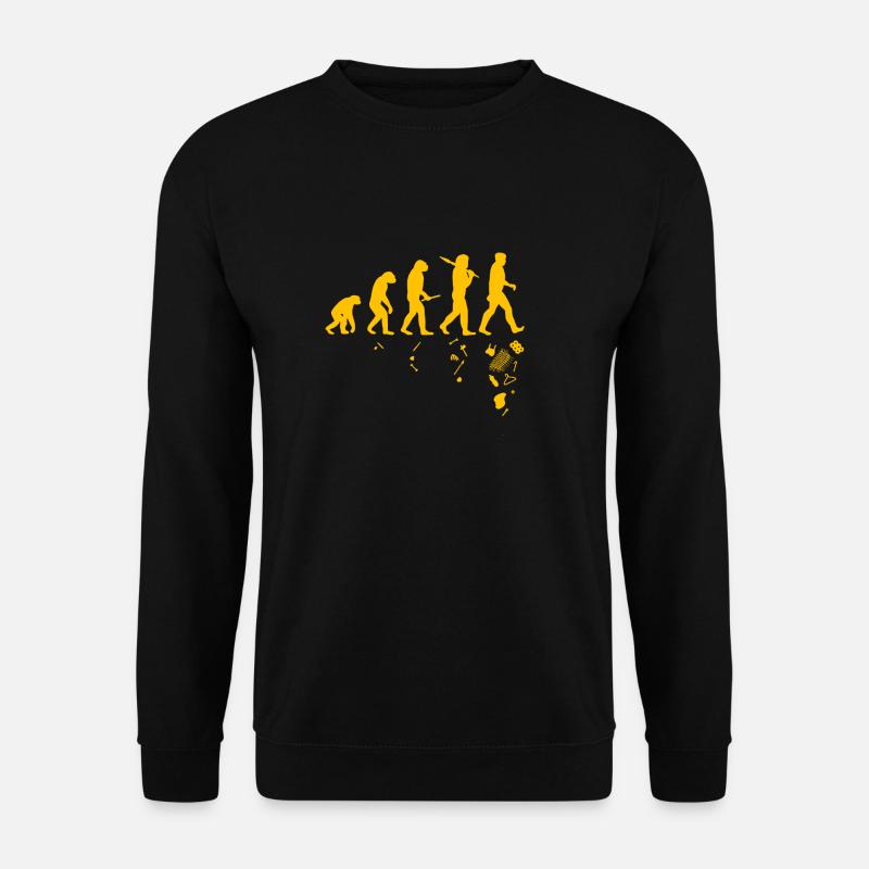 Human and evolution - Unisex Sweatshirt - black