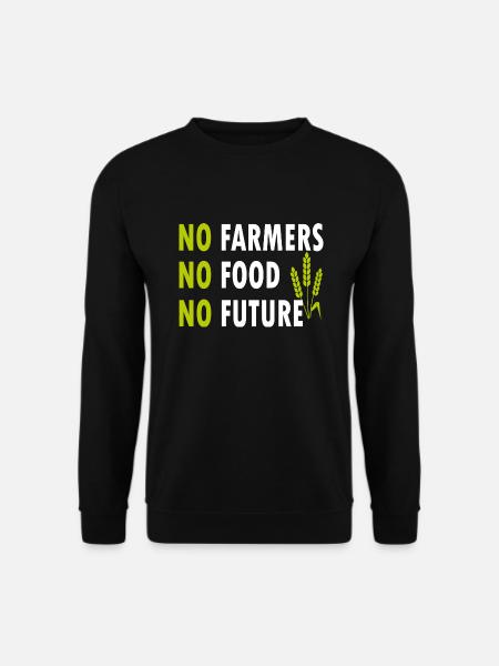 No Farmers No Food No Future - Unisex Pullover - Schwarz