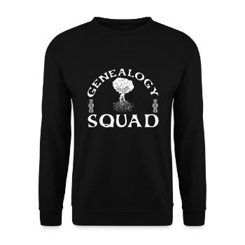 Généalogiste - Sweat-shirt Unisexe - noir - Devant - Alina (178cm) & Michal (187cm)