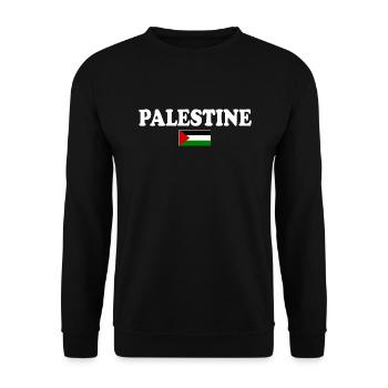 palestina - Unisex Sweatshirt - black - Front - Alina (178cm) & Michal (187cm)