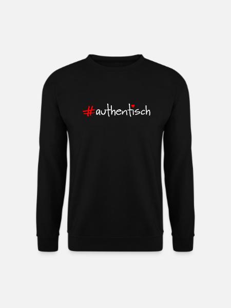 authentisch - Unisex Pullover - Schwarz