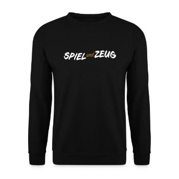 Spiel und Zeug - Unisex Pullover - Schwarz - Vorne - Alina (178cm) & Michal (187cm)