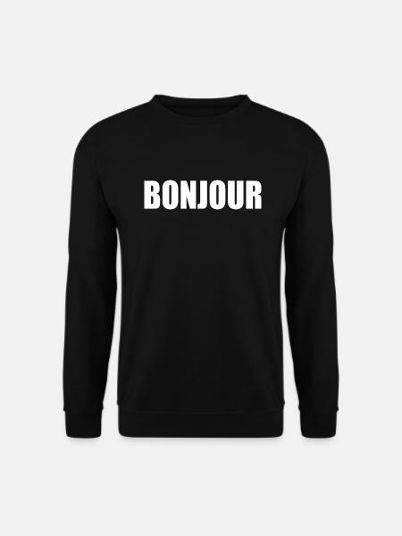 Bonjour - Unisex Sweatshirt - black