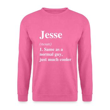 Jesse Definition Cooler Name Spruch Geschenk - Unisex Pullover - Pink - Vorne