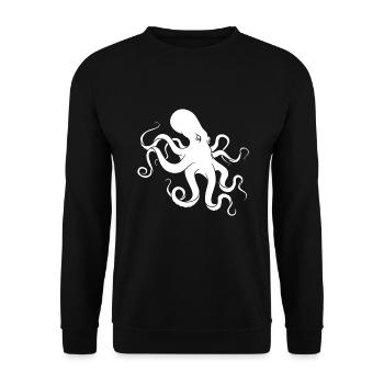 Pieuvre - Sweat-shirt Unisexe - noir - Devant - Alina (178cm) & Michal (187cm)