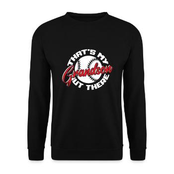 Softball - Unisex Sweatshirt - black - Front - Alina (178cm) & Michal (187cm)