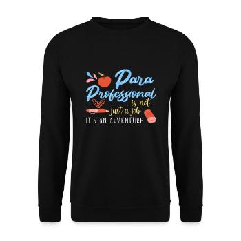 Paraprofessional - Unisex Sweatshirt - black - Front - Alina (178cm) & Michal (187cm)