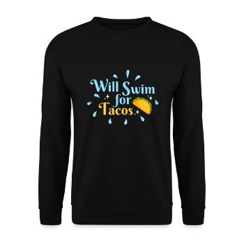 Schwimmen Schwimmer - Unisex Pullover - Schwarz - Vorne - Alina (178cm) & Michal (187cm)