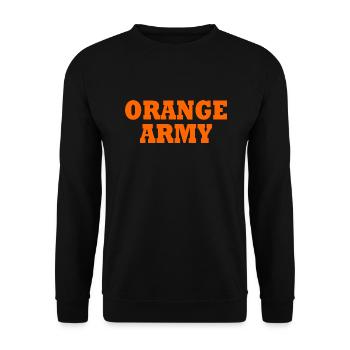 Orange army - Unisex Sweatshirt - black - Front - Alina (178cm) & Michal (187cm)