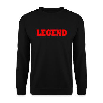 Legend - Unisex Sweatshirt - black - Front - Alina (178cm) & Michal (187cm)