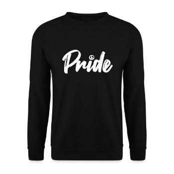 Pride Peace - Unisex Pullover - Schwarz - Vorne - Alina (178cm) & Michal (187cm)