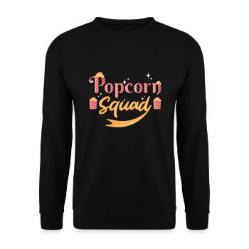 Popcorn - Unisex Pullover - Schwarz - Vorne - Alina (178cm) & Michal (187cm)