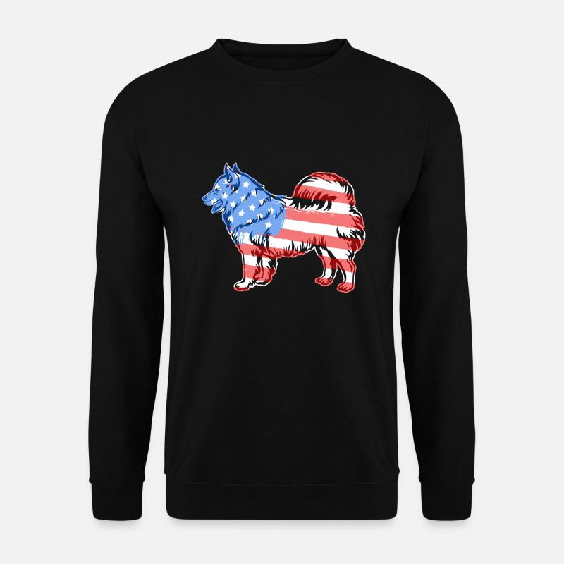 Samoyed Samoyed Flag - Unisex Sweatshirt - black