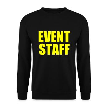 Event staff - Unisex Pullover - Schwarz - Vorne - Alina (178cm) & Michal (187cm)
