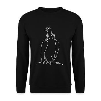 Vautours - Sweat-shirt Unisexe - noir - Devant - Alina (178cm) & Michal (187cm)
