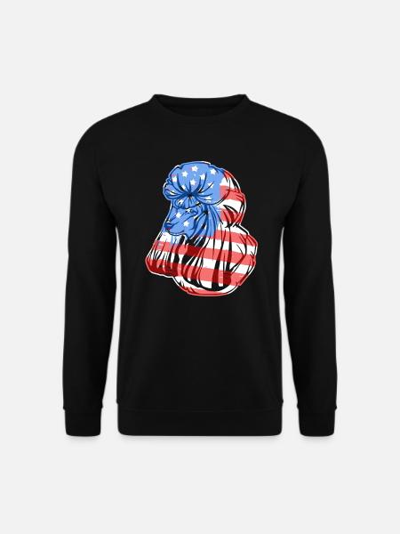 Poodle Poodle Flag - Unisex Sweatshirt - black