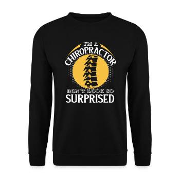 Chiropractor I'm A Chiropractor - Unisex Sweatshirt - black - Front - Alina (178cm) & Michal (187cm)