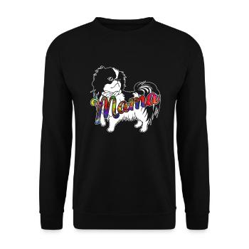Shih Tzu Shih Tzu Mama - Unisex Sweatshirt - black - Front - Alina (178cm) & Michal (187cm)
