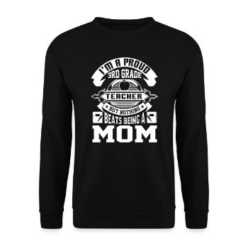 3rd Grade Teacher Proud 3rd Grade Teacher - Unisex Sweatshirt - black - Front - Alina (178cm) & Michal (187cm)