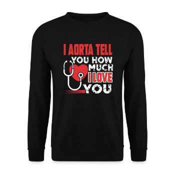 Cardiologist Love Being A Cardiologist - Unisex Sweatshirt - black - Front - Alina (178cm) & Michal (187cm)