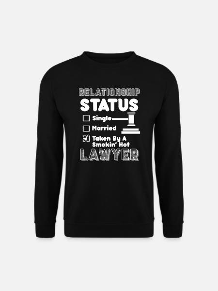 Lawyer Lawyer Relationship Status - Unisex Sweatshirt - black
