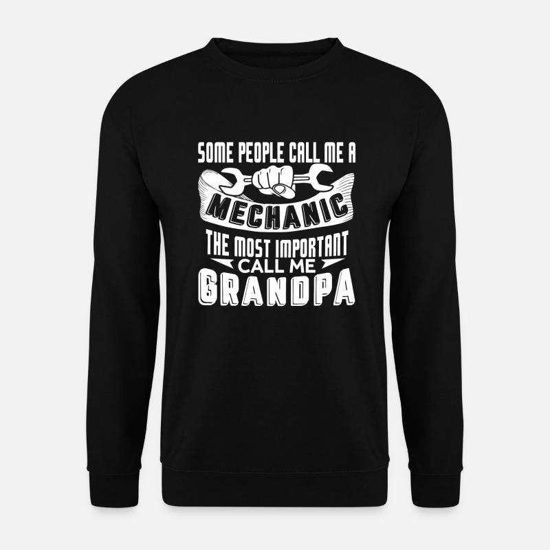 Mechanic Mechanic Grandpa - Unisex Sweatshirt - black