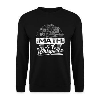 Mathematician Mathematician Math Whisperer - Unisex Sweatshirt - black - Front - Alina (178cm) & Michal (187cm)