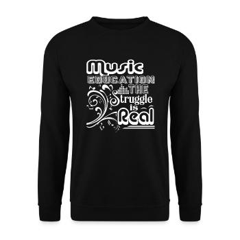 Music Teacher Music Teacher Education - Unisex Sweatshirt - black - Front - Alina (178cm) & Michal (187cm)