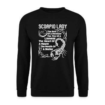 Scorpio Scorpio Lady - Unisex Sweatshirt - black - Front - Alina (178cm) & Michal (187cm)